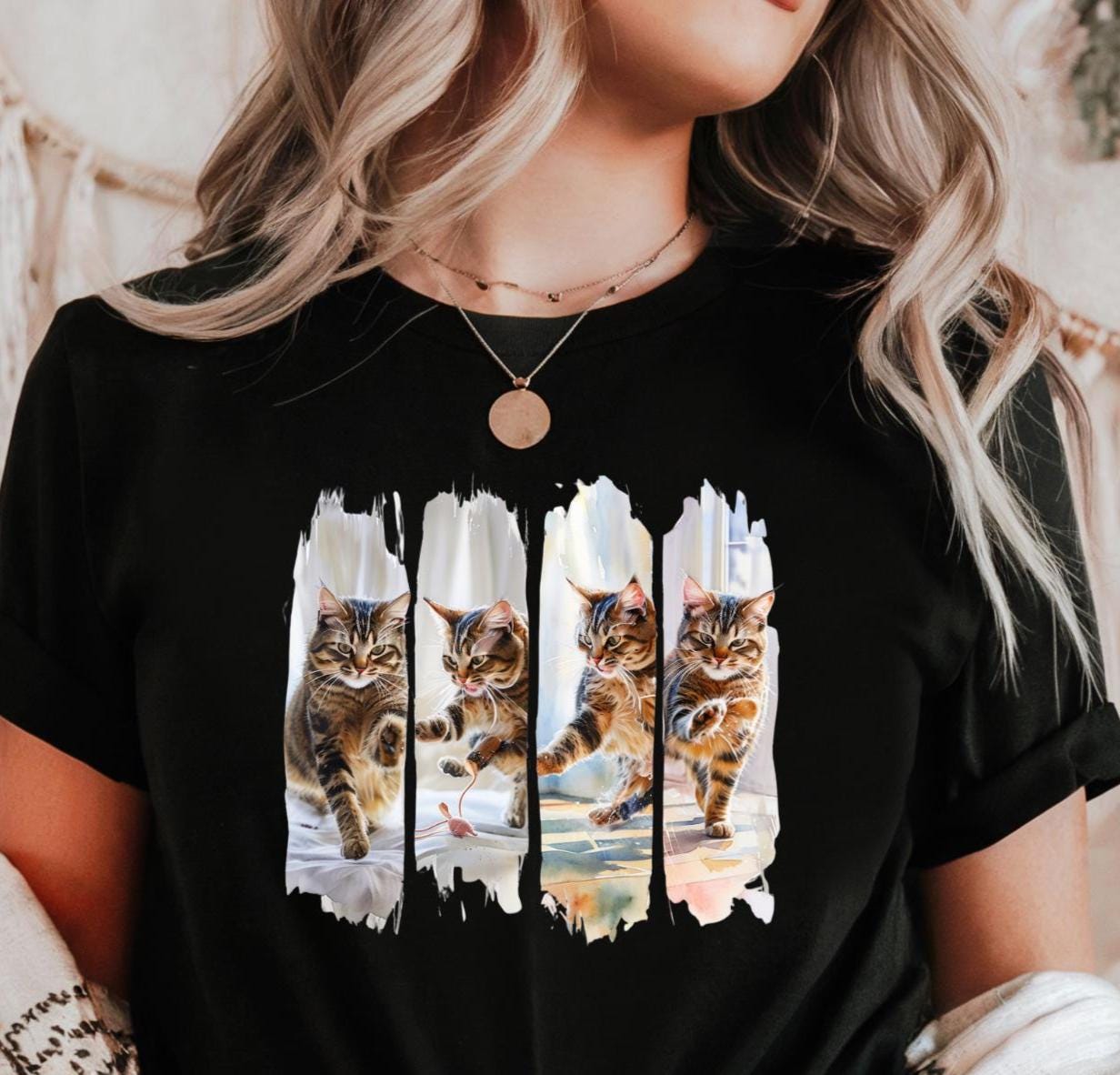 Cat Lovers Unisex Heavy Cotton Tee | Cute Cat Graphic Tee, Animal Lover Gift, Cozy Apparel, Birthday T-Shirt, Fun Everyday Wear