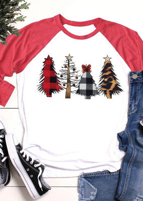 Christmas Clothing Women's Printed Wear T-shirt