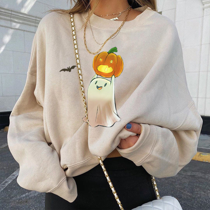 Halloween women's plus cashmere sweater