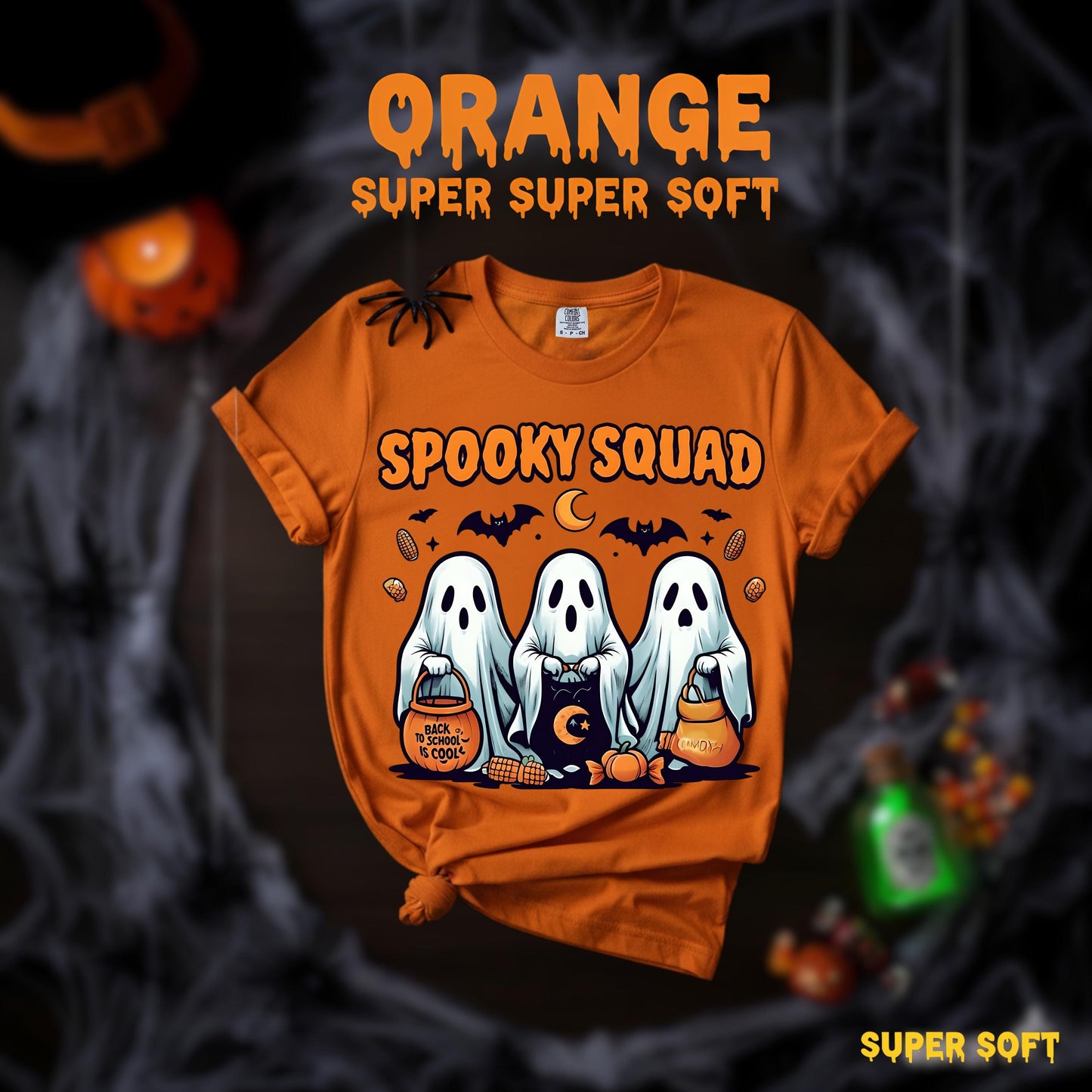 Spooky Squad TShirt Group Halloween Shirt for Friends Best Friend Spooky Gift Matching Horror Tee Funny Ghost Crew Apparel for Spooky Season