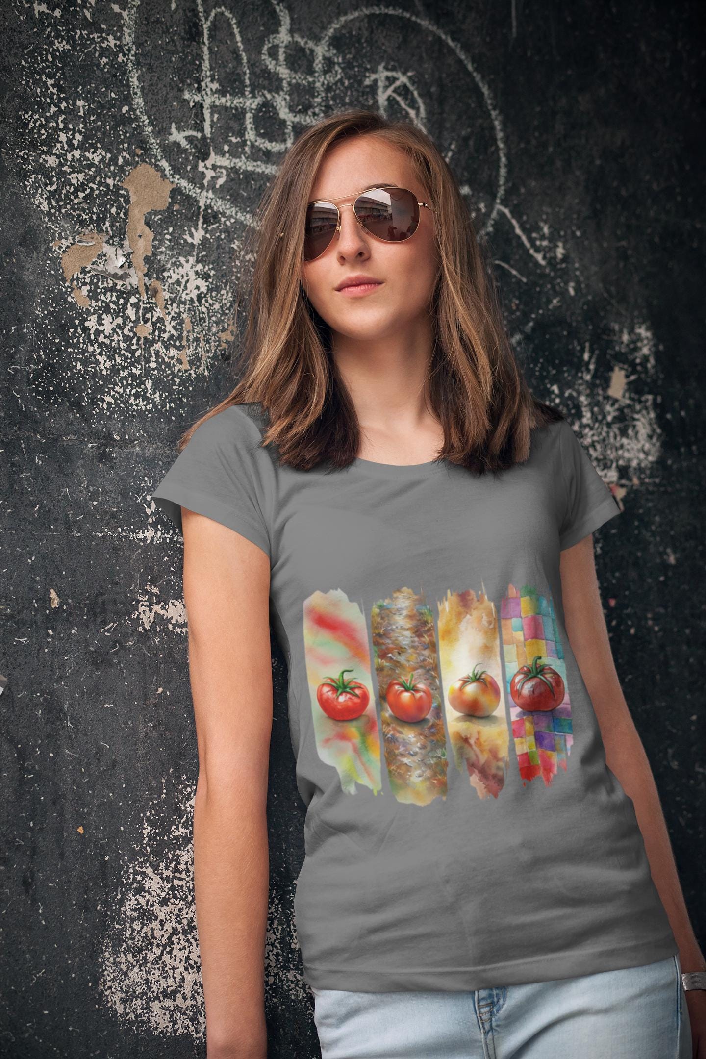 Fresh Tomato Art Unisex Heavy Cotton Tee, Cool Foodie Shirt, Gift for Chefs, Comfortable Everyday Wear, Artisan Cooking Collection