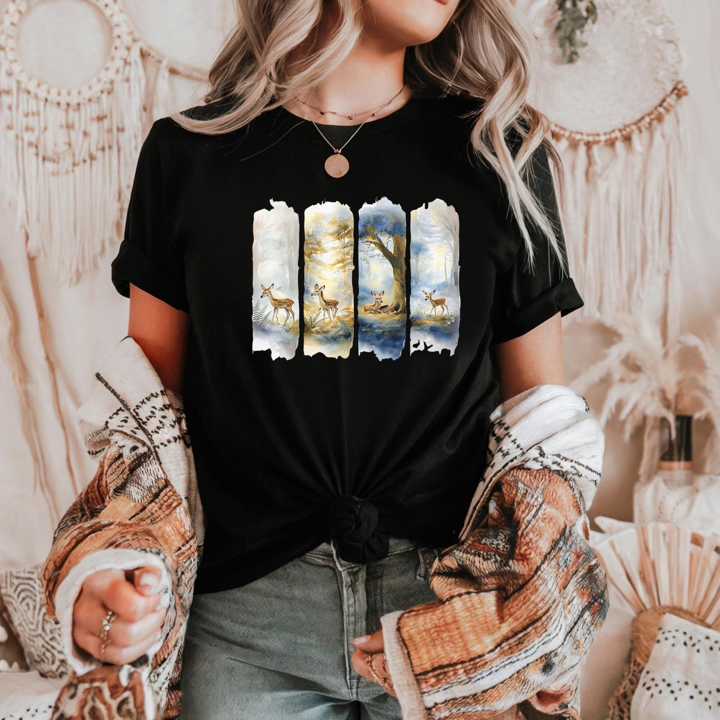 Whimsical Unicorn Art Tee, Enchanting Cotton T-Shirt, Perfect Gift for Fantasy Lovers, Ideal for Birthdays, Cosplay, Casual Wear