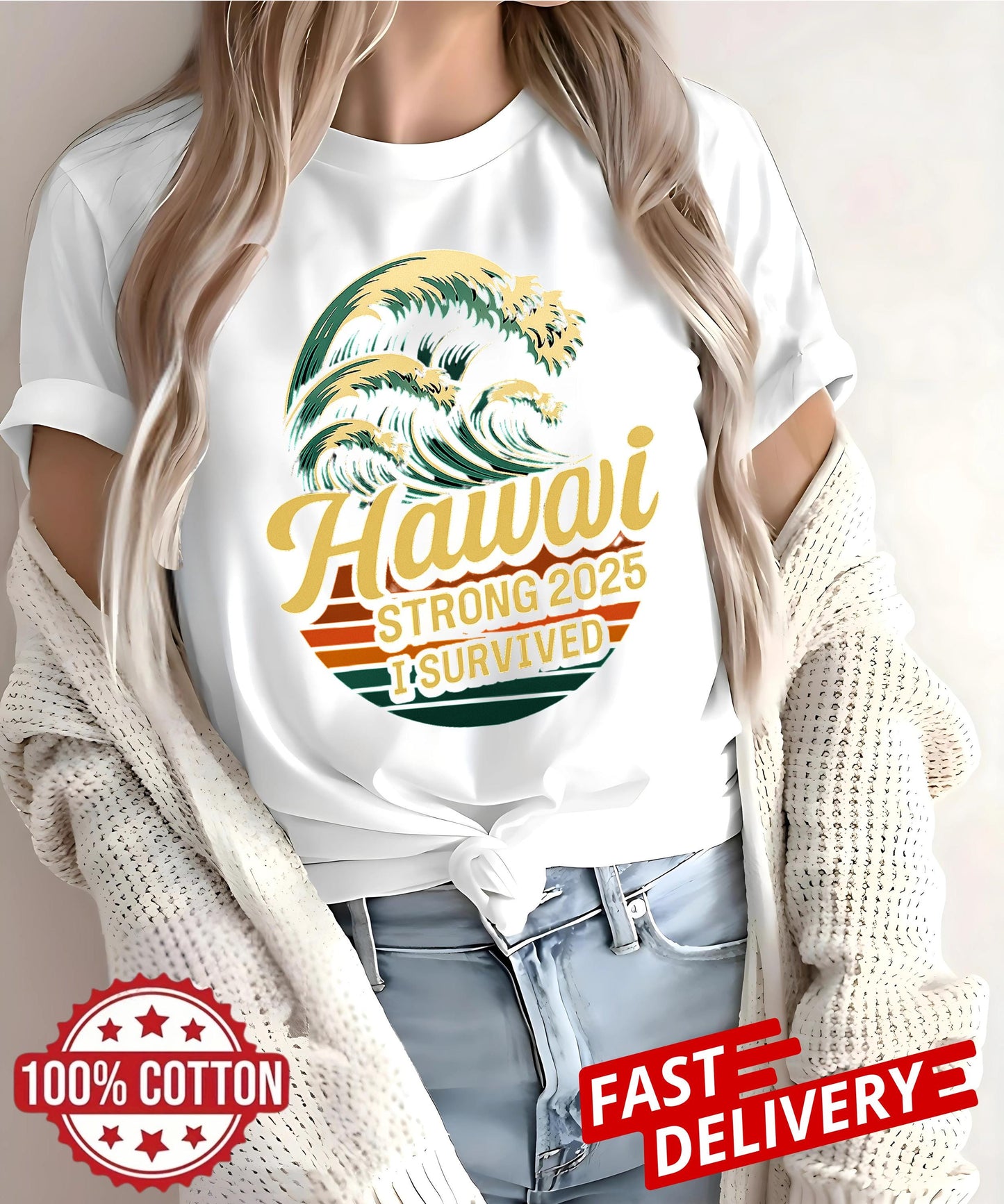 Hawaiian Survival Tee, Surfing Shirt, Ocean Wave T-Shirt, Adventure Apparel, Beach Vacation Top, Summer Graphic Tee,Tsunami