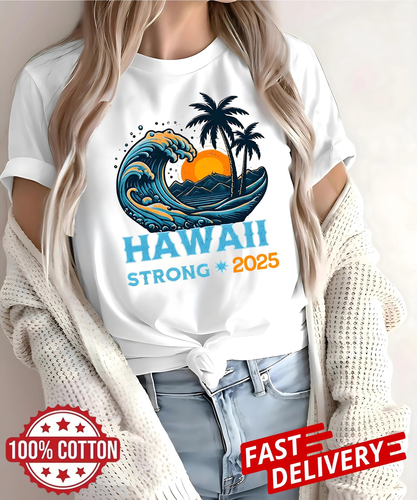 Honor survivors and wear hope with our Hawaii Strong 2025 Shirt, show your solidarity and support Hawaii after the tragic tsunami