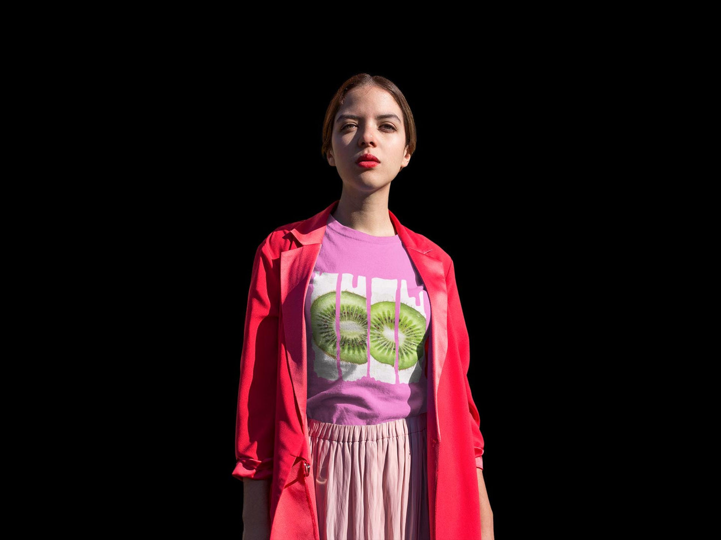 Zesty Kiwi Slice Tee , Fresh Fruit T-Shirt, Summer Apparel, Gift for Foodies, Vegan Fashion, Graphic Cotton Top, Vibrant Fruit T-Shirt