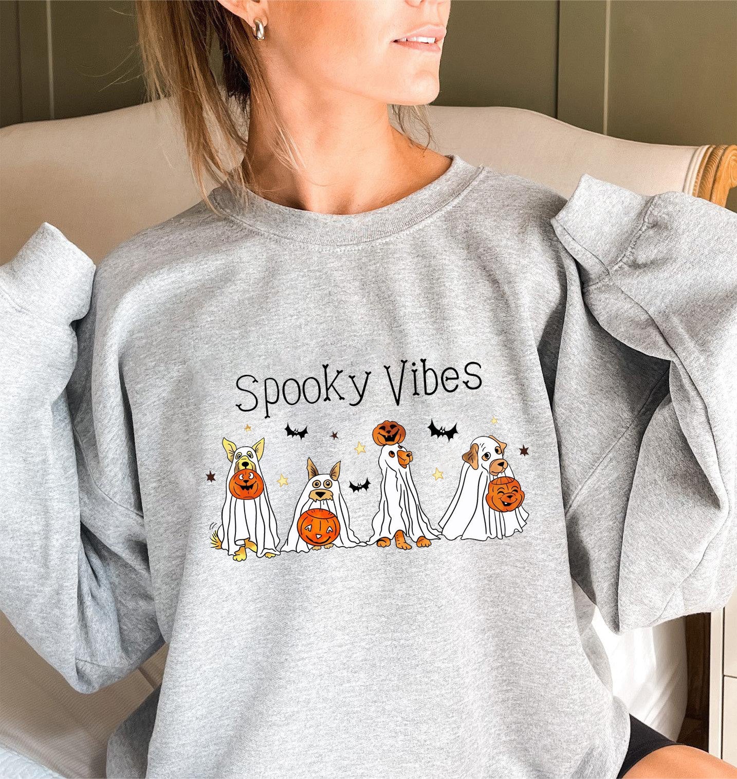 Halloween Cotton Material Round Neck Women's Sweater Long Sleeve