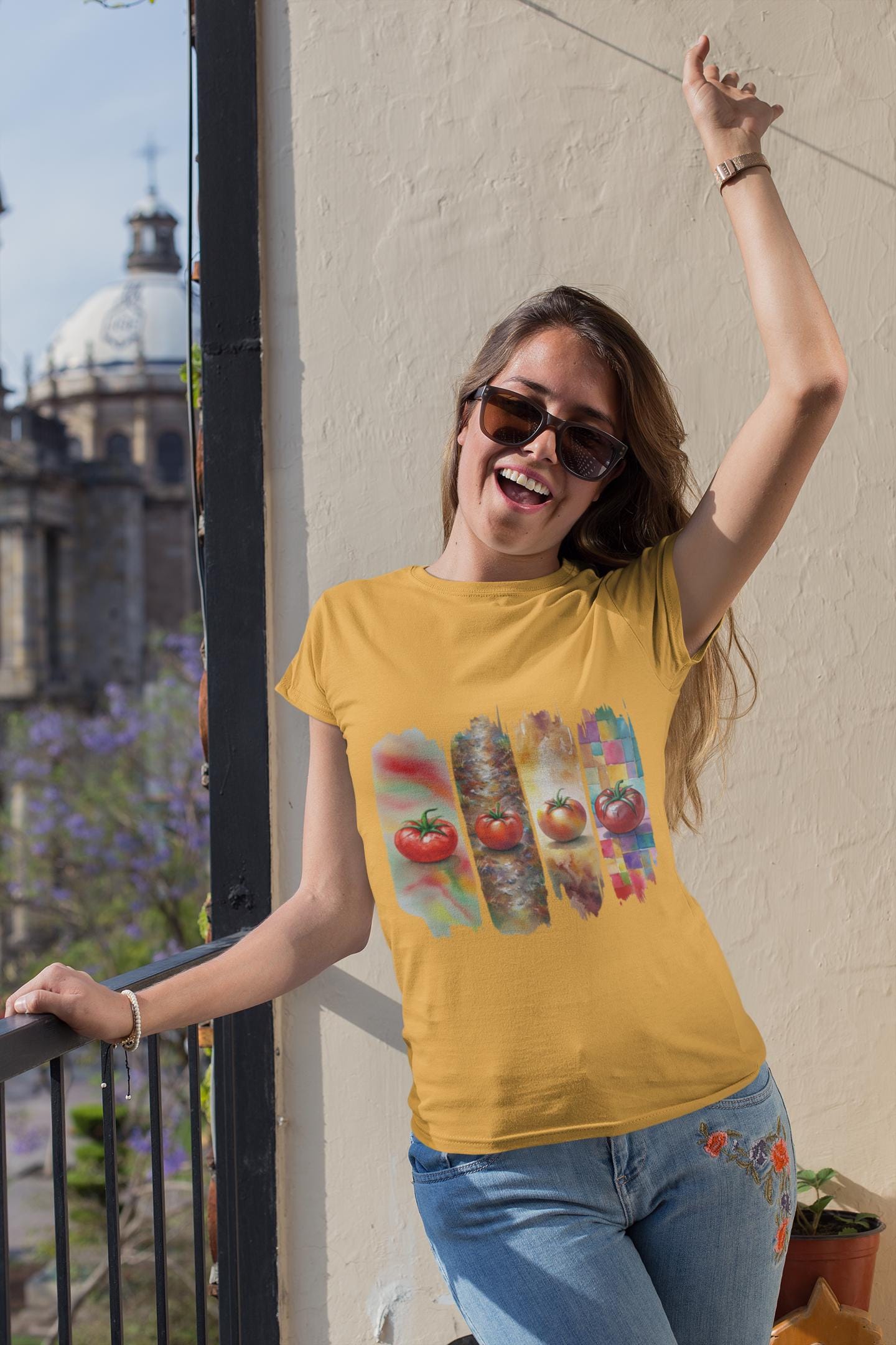 Fresh Tomato Art Unisex Heavy Cotton Tee, Cool Foodie Shirt, Gift for Chefs, Comfortable Everyday Wear, Artisan Cooking Collection