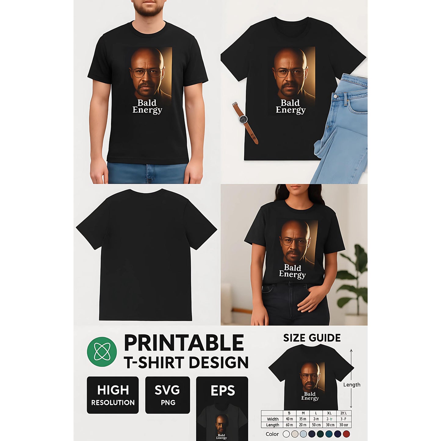 Breathing Bad T-Shirt for Bald Men – Funny Meme Shirt,Bold Graphic Tee,Breaking Bad Parody,Gift for Him,Unisex Cotton Shirt,Humorous Apparel