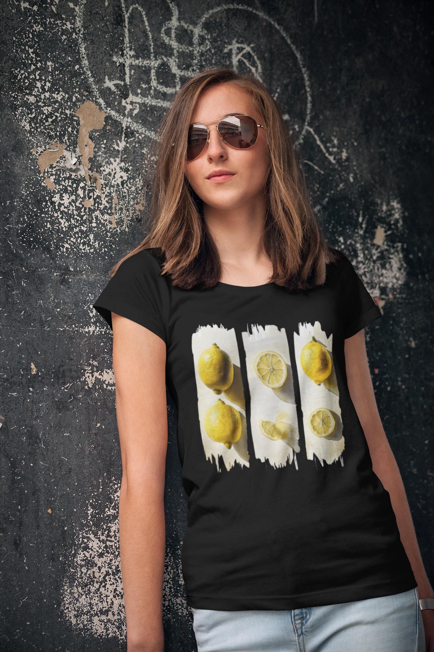 Zesty Fresh Lemon Tee, Citrus Slice Unisex Heavy Cotton Tee, Fresh Fruit T-Shirt, Perfect Gift for Fruit Lovers, Casual Everyday Wear
