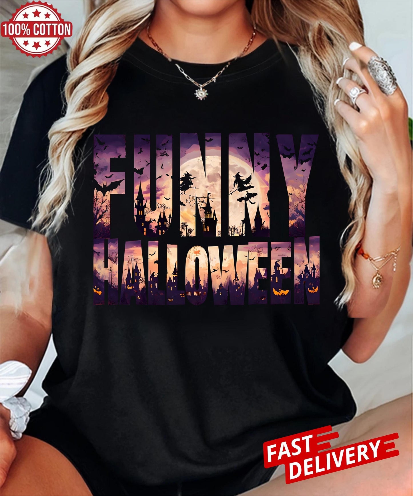 Halloween Graphic Shirt Funny Spooky Tee For Teen And Adult Party Outfit Casual Costume Top Unisex Gift Idea Unique Scary Style