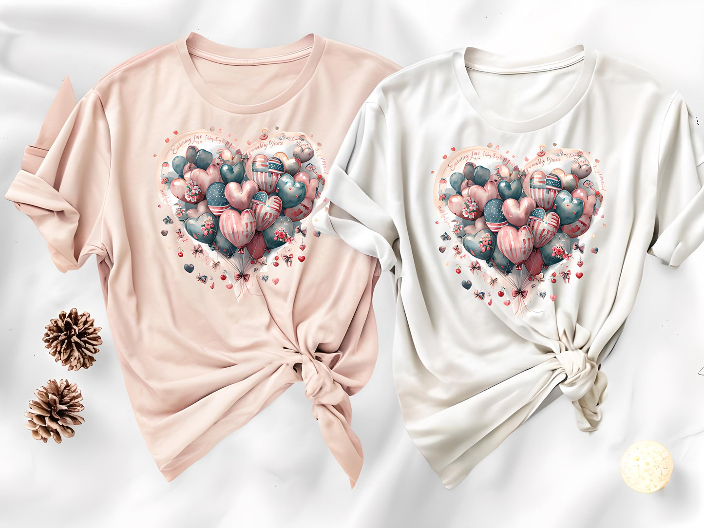 Love Messages and American Flag Hearts Unisex Heavy Cotton Tee, Fruit and Cherry Design, USA Flag Tee, Heart Flag Shirt, Patriotic Tee,