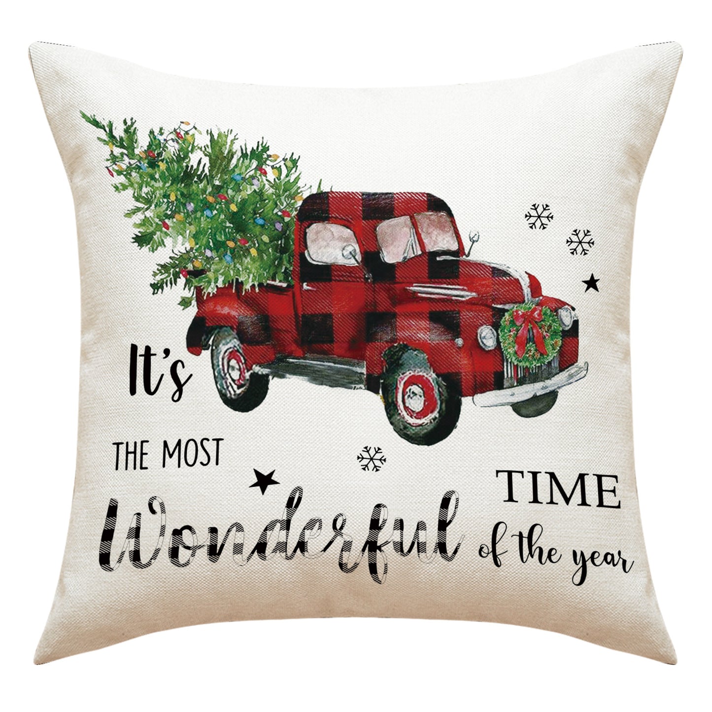 Letter Printed Pillow Cartoon Elk