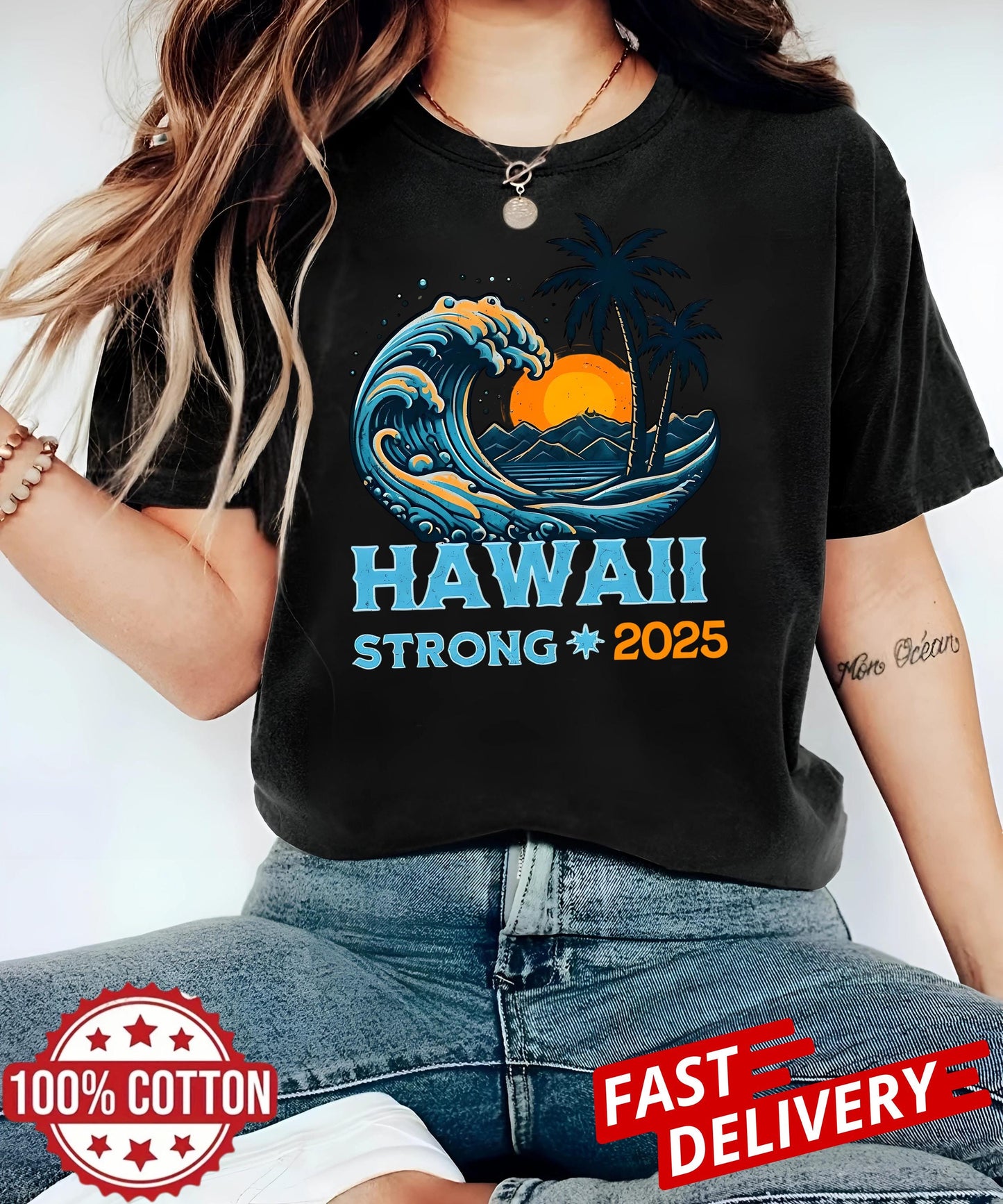 Honor survivors and wear hope with our Hawaii Strong 2025 Shirt, show your solidarity and support Hawaii after the tragic tsunami
