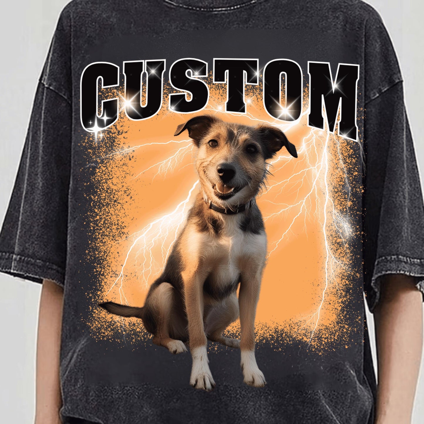 Comfort Colors Custom Bootleg Shirt, Custom Dog Shirt, Dog Remembrance Gift, Pet Custom Vintage Shirt, Father Day Gift, Pet Lover Shirt