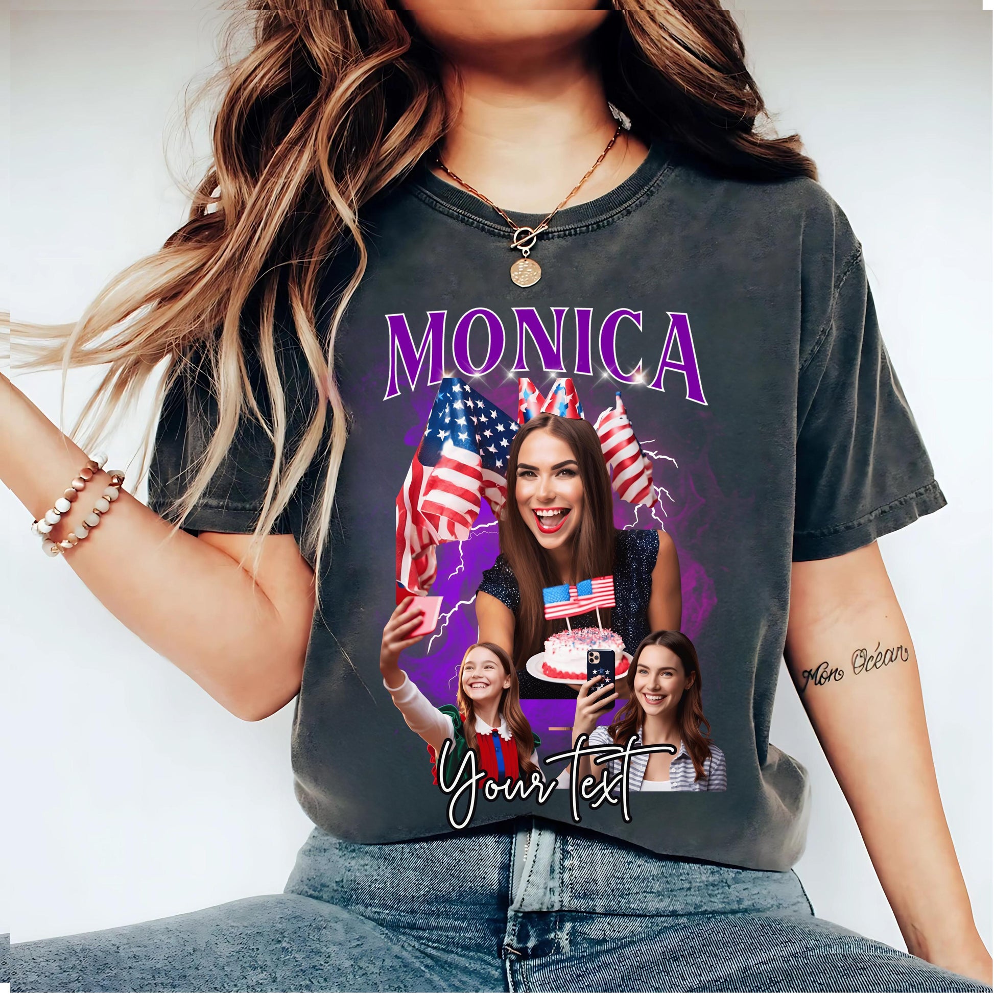 CUSTOM Bootleg Rap Tee, Custom Your Own Bootleg Shirts, Custom Photo, Vintage 90s Graphic T-shirt, Custom Photo Shirt, Custom Valentine Top