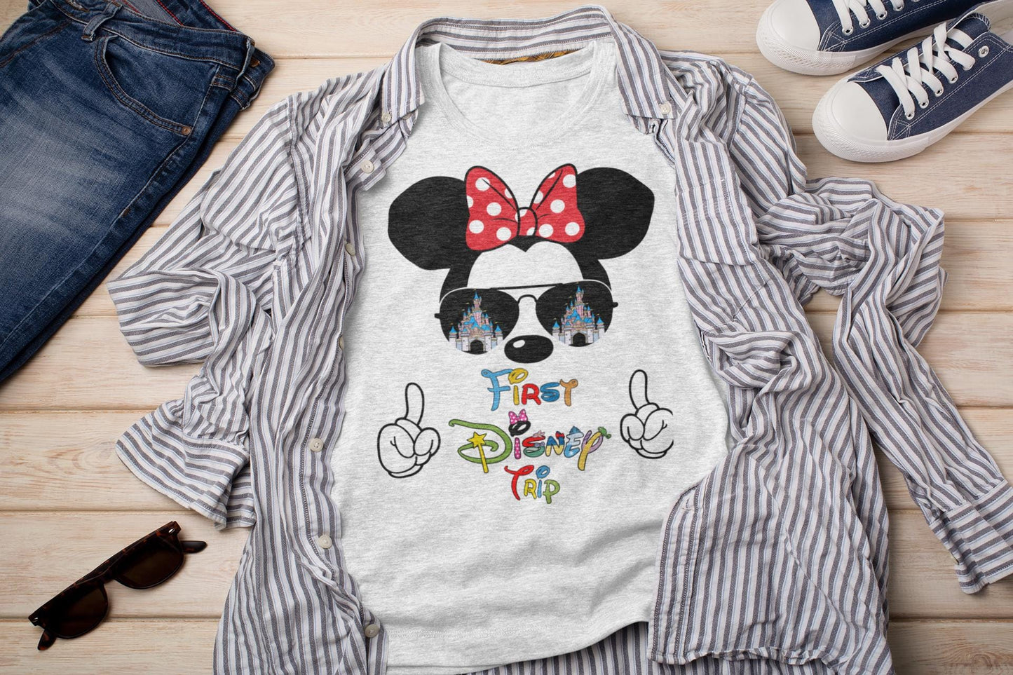 Personalized Disney Trip Shirts, Disneyland Shirts, Disney Vacation T-shirt, Disney Family Matching Shirt, Magical Castle Shirt, Disneyworld