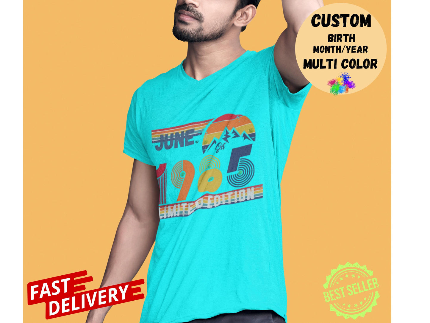 40th Birthday Retro Shirt, 1985 Birthday Sweatshirt Gift, 40 Years Bday Number Hoodie for Women / Men, Forties Bday Tee For Wife Or Husband