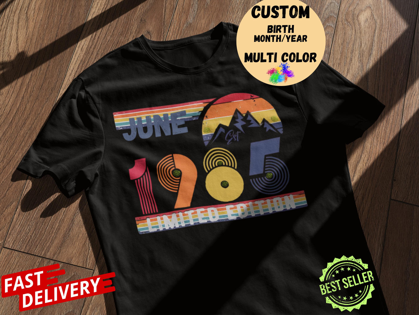 50th Birthday Retro Shirt, 1975 Birthday Sweatshirt Gift, 50 Years Bday Number Hoodie for Women / Men, Fifties Bday Tee For Wife Or Husband