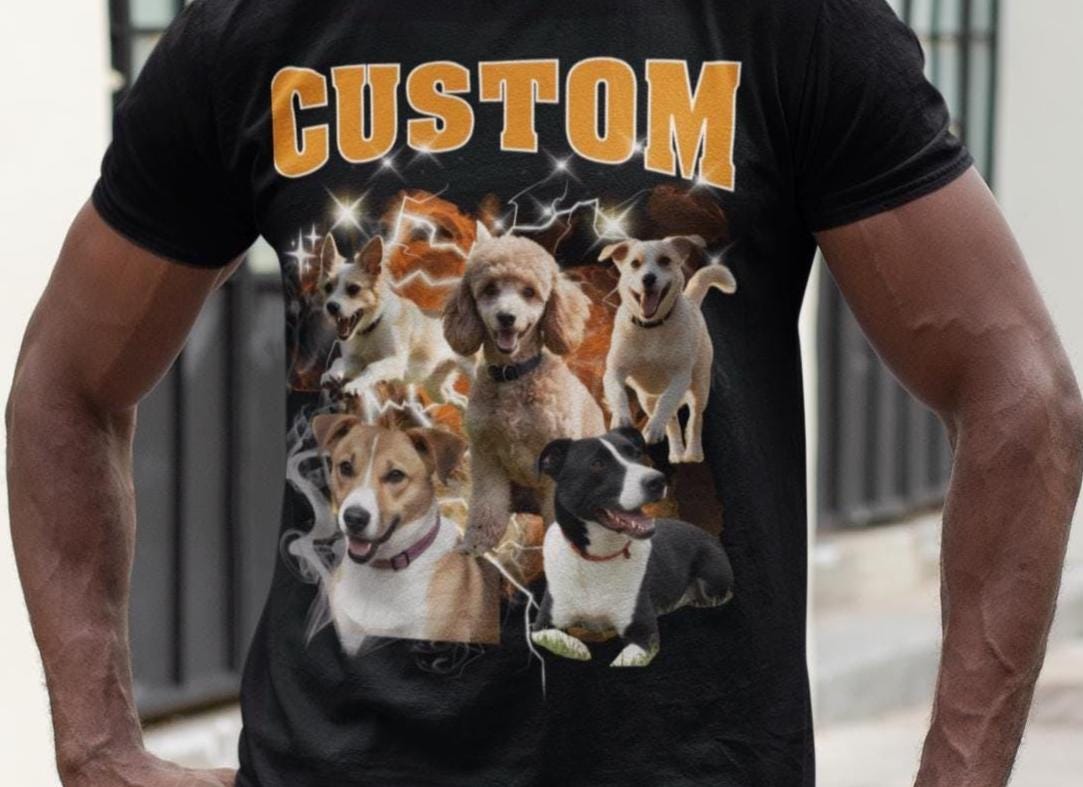 Comfort Colors Custom Bootleg Shirt, Custom Dog Shirt, Dog Remembrance Gift, Pet Custom Vintage Shirt, Father Day Gift, Pet Lover Shirt