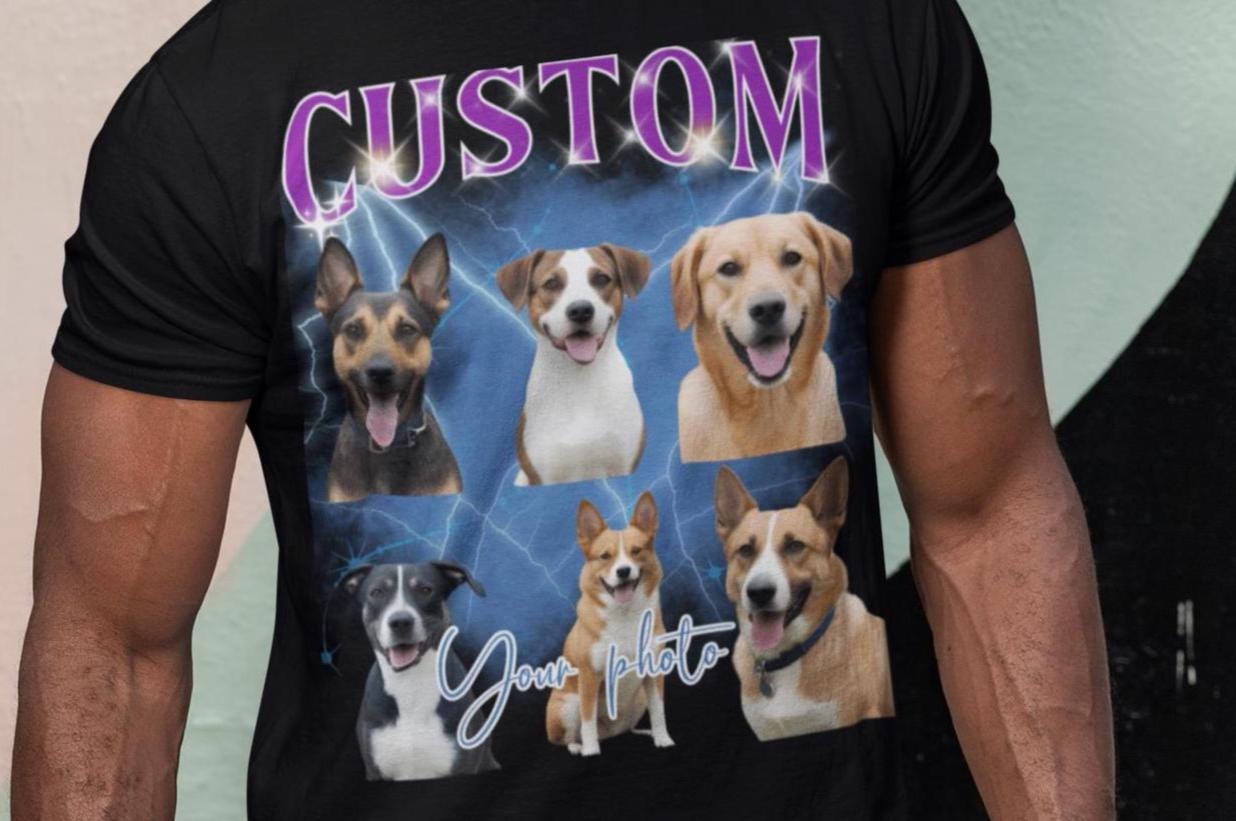 Comfort Colors Custom Bootleg Shirt, Custom Dog Shirt, Dog Remembrance Gift, Pet Custom Vintage Shirt, Father Day Gift, Pet Lover Shirt