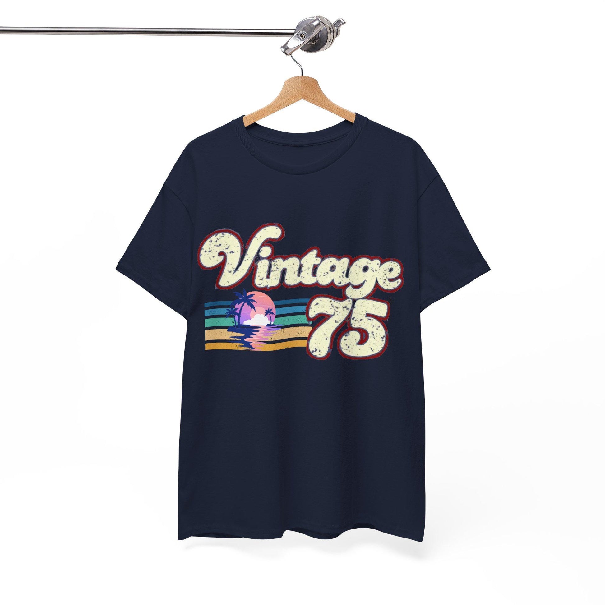 Retro Vintage 75 Tee, Unisex Graphic Shirt, Summer Vibes T-Shirt, Casual Wear, Gift Idea for Retro Lovers