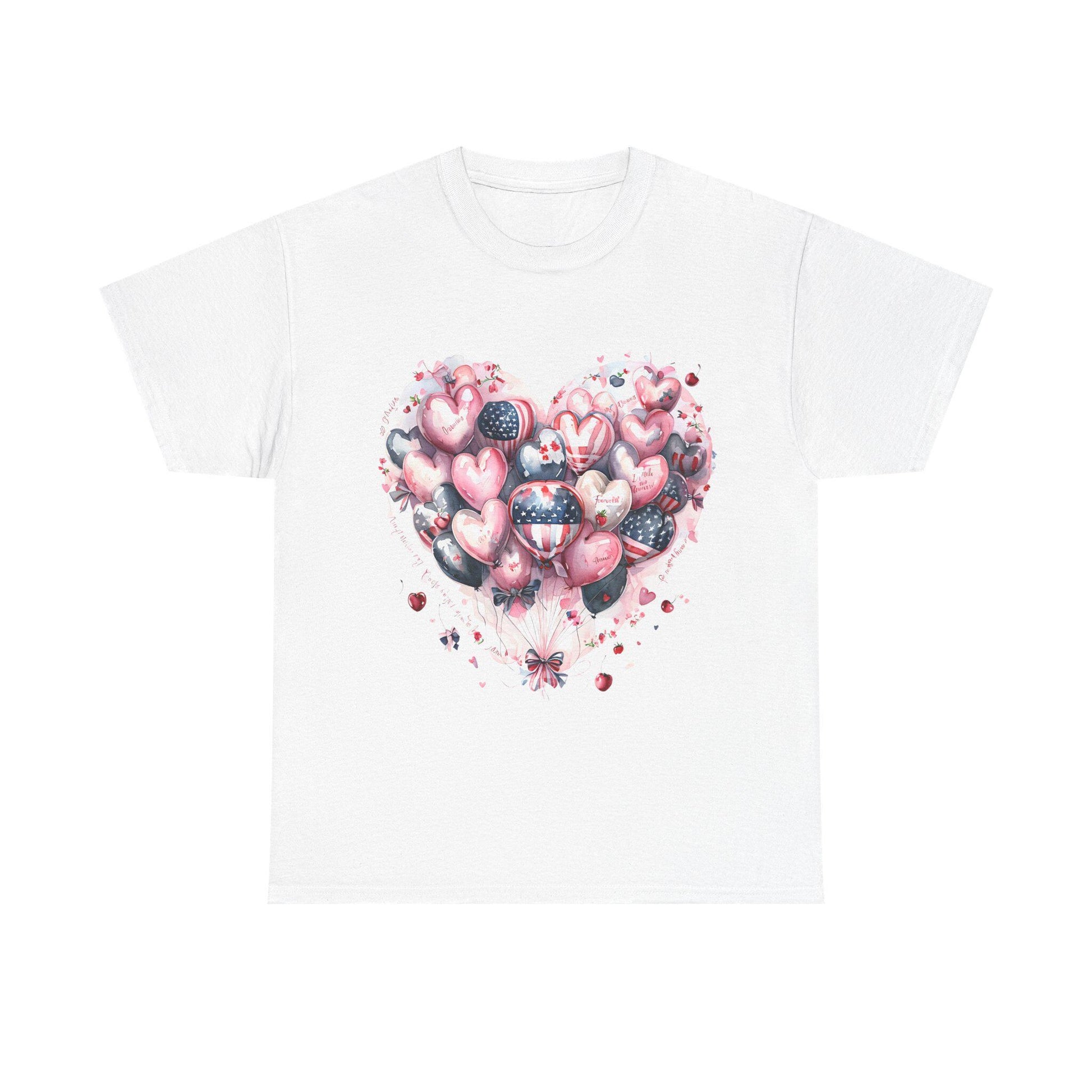 Romantic Heart Design Tee for Everyday Love, Cute Gift for Him or Her, Valentine's Day, Anniversary, Casual Wear, Comfortable Unisex T-Shirt