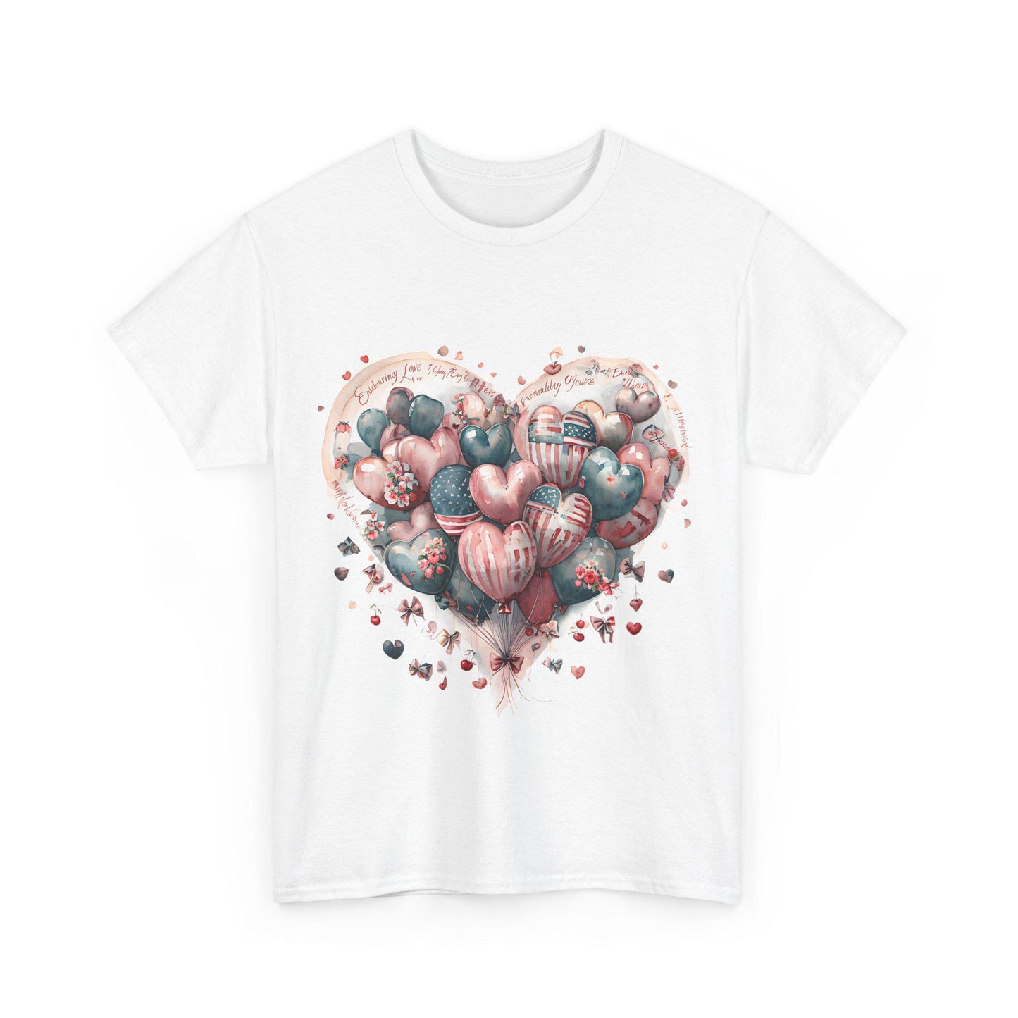Heart Balloon Unisex Tee, Cute Graphic Tee, Valentine's Day Gift, Romantic Shirt, Casual Wear, Love-Themed Apparel
