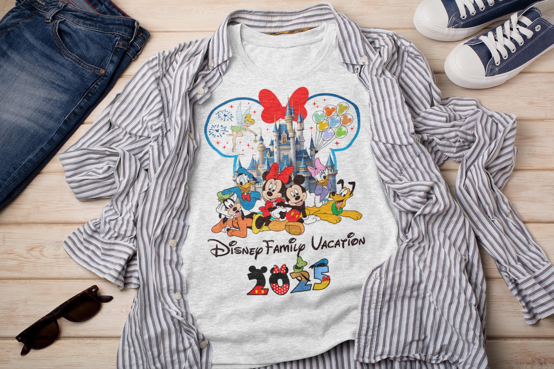 Personalized Disney Trip Shirts, Disneyland Shirts, Disney Vacation T-shirt, Disney Family Matching Shirt, Magical Castle Shirt, Disneyworld