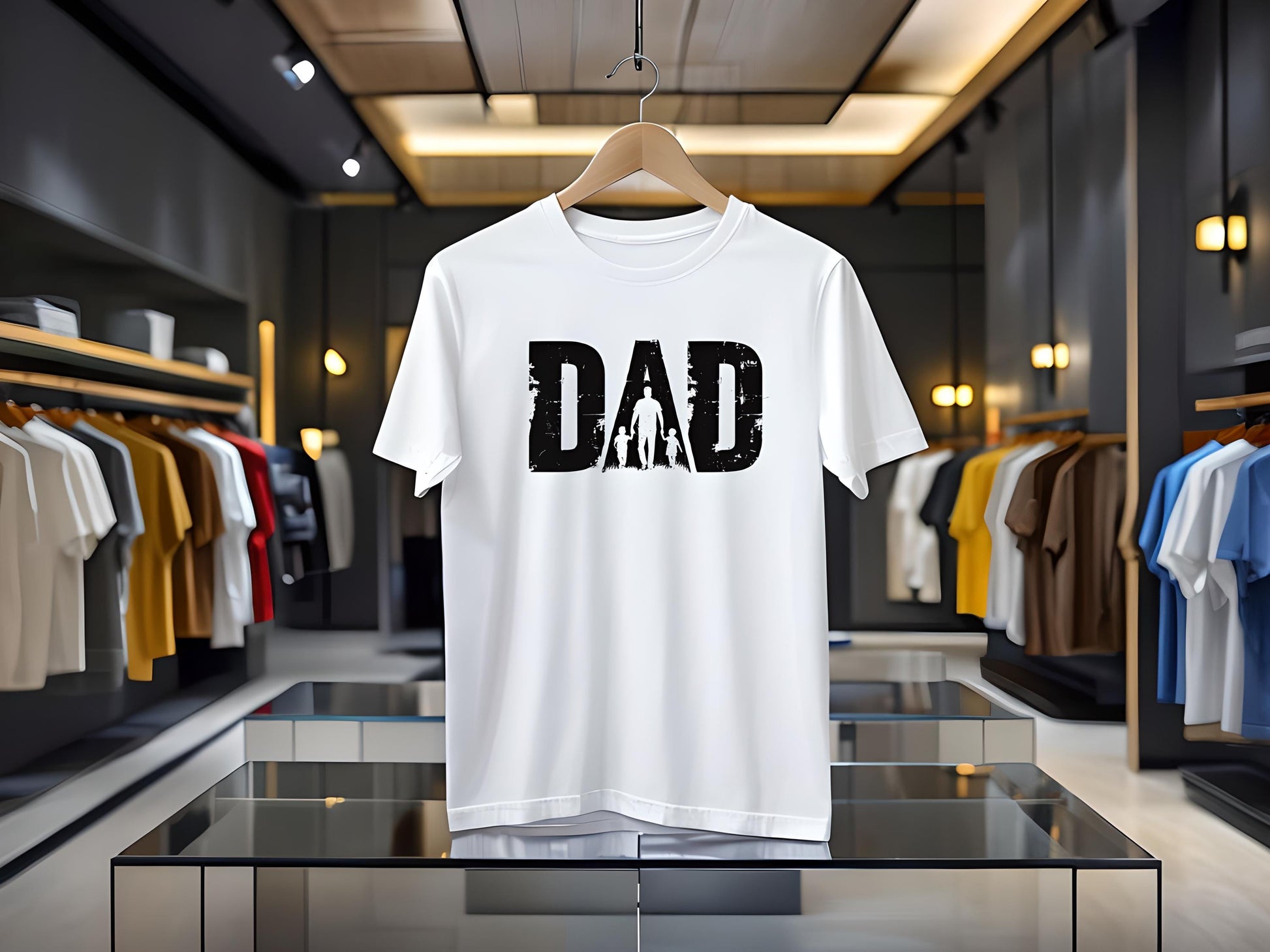 Fathers Day Gift Dad And Kids T Shirt Family Matching Tee Fatherhood Cotton Top Parenting Gift Casual Unisex Graphic Shirt For Men