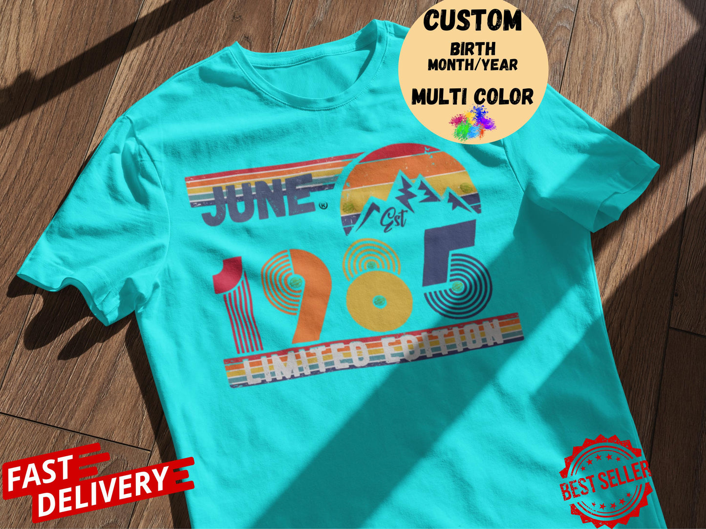 40th Birthday Retro Shirt, 1985 Birthday Sweatshirt Gift, 40 Years Bday Number Hoodie for Women / Men, Forties Bday Tee For Wife Or Husband