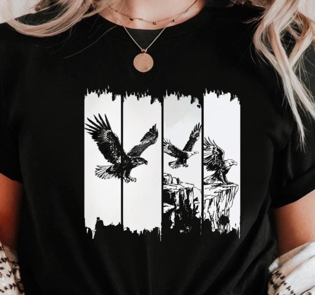 tylish Bird Graphic Tee Majestic Eagle T Shirt Nature Lover Gift Casual Summer Wear Eco Friendly Apparel Unique Art Top For Men Women