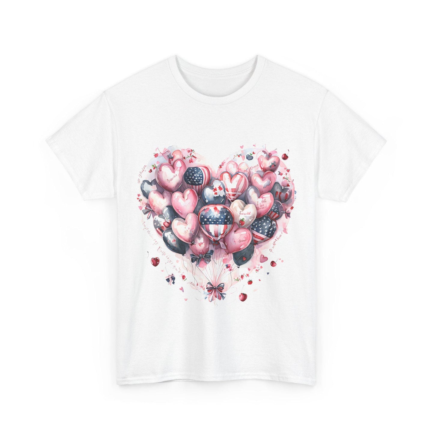 Romantic Heart Design Tee for Everyday Love, Cute Gift for Him or Her, Valentine's Day, Anniversary, Casual Wear, Comfortable Unisex T-Shirt