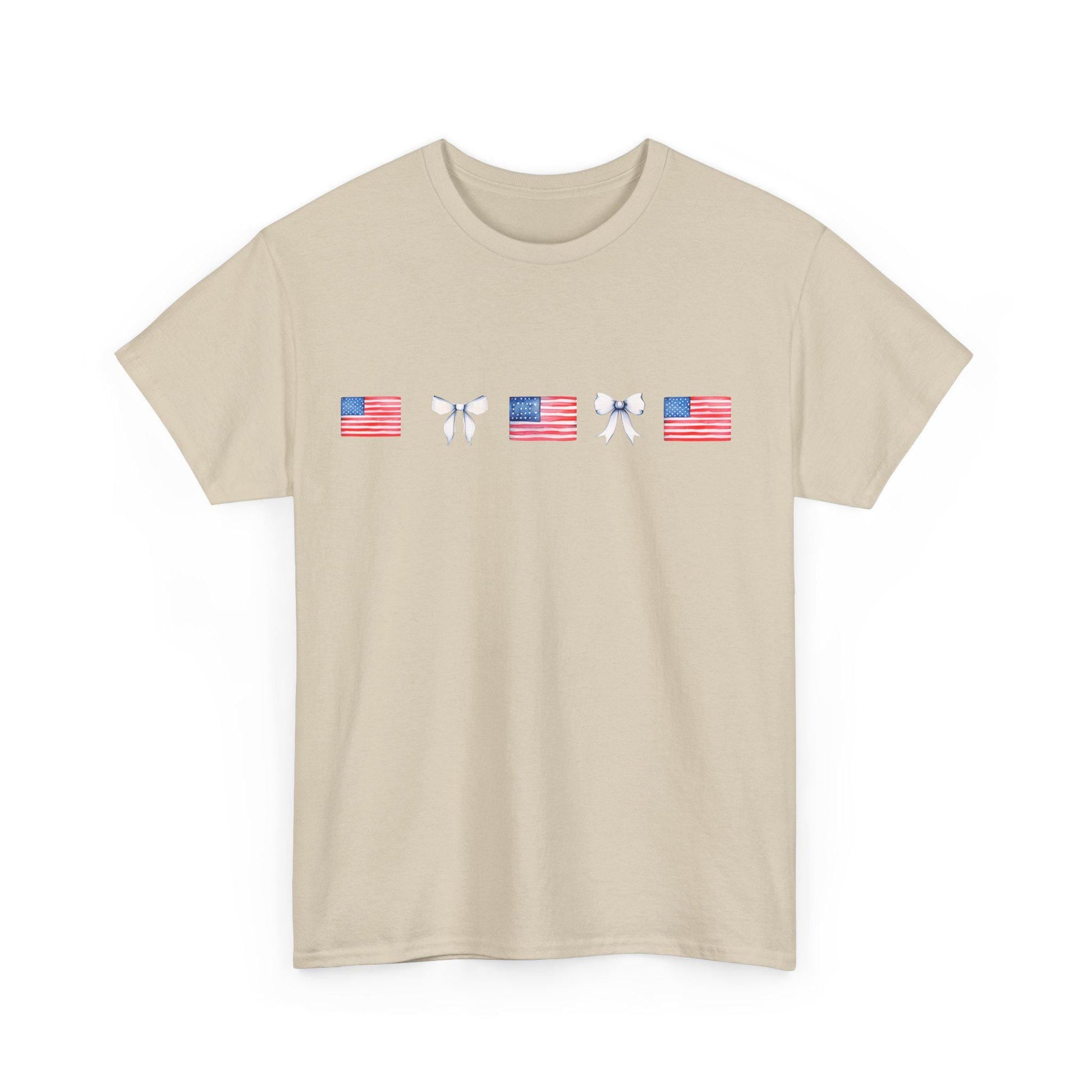 Patriotic Unisex Heavy Cotton Tee, USA Flag Shirt, Independence Day Gift, Casual Wear, Summer Vibes, Travel T-Shirt