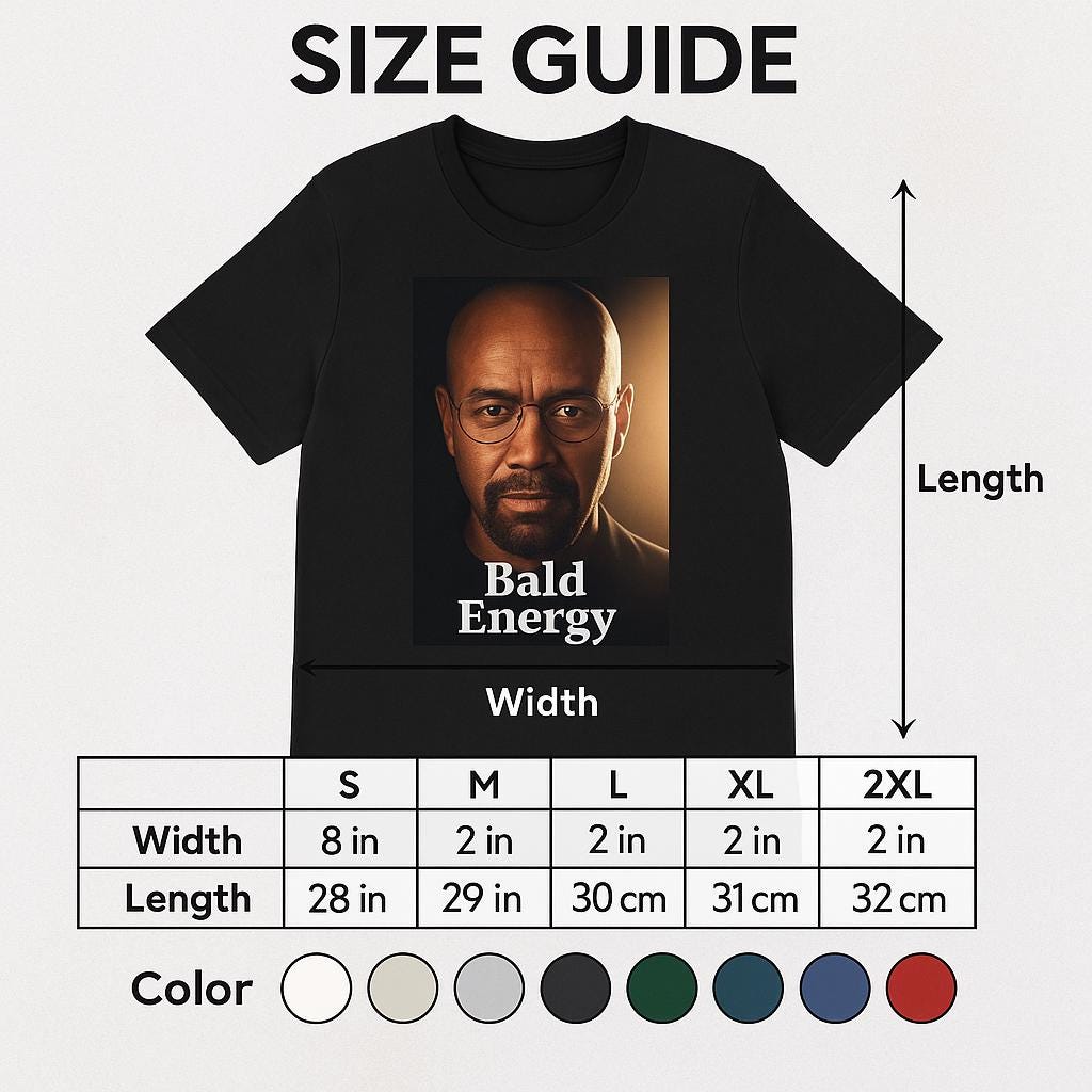 Bald Energy T Shirt Design Funny Printable Shirt for Men Sarcastic Bald Guy Quote Digital Download for Iron On Transfer