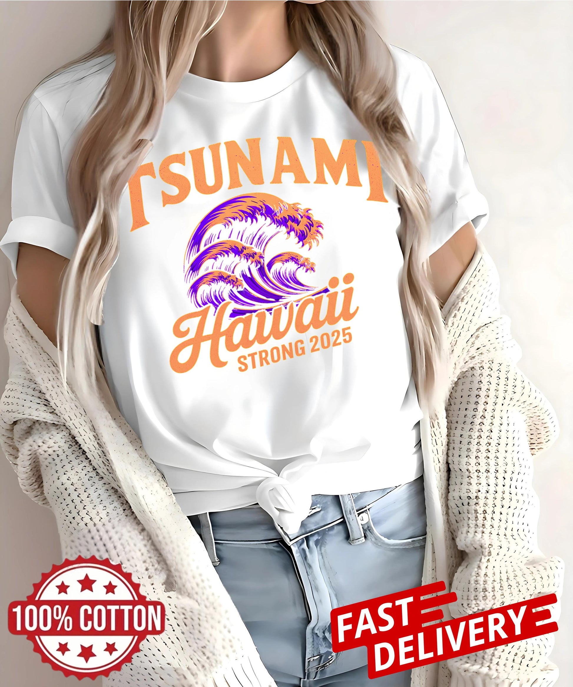 Let your shirt speak volumes Hawaii Strong 2025 design for hope, support, and honoring those affected by the tsunami disaster