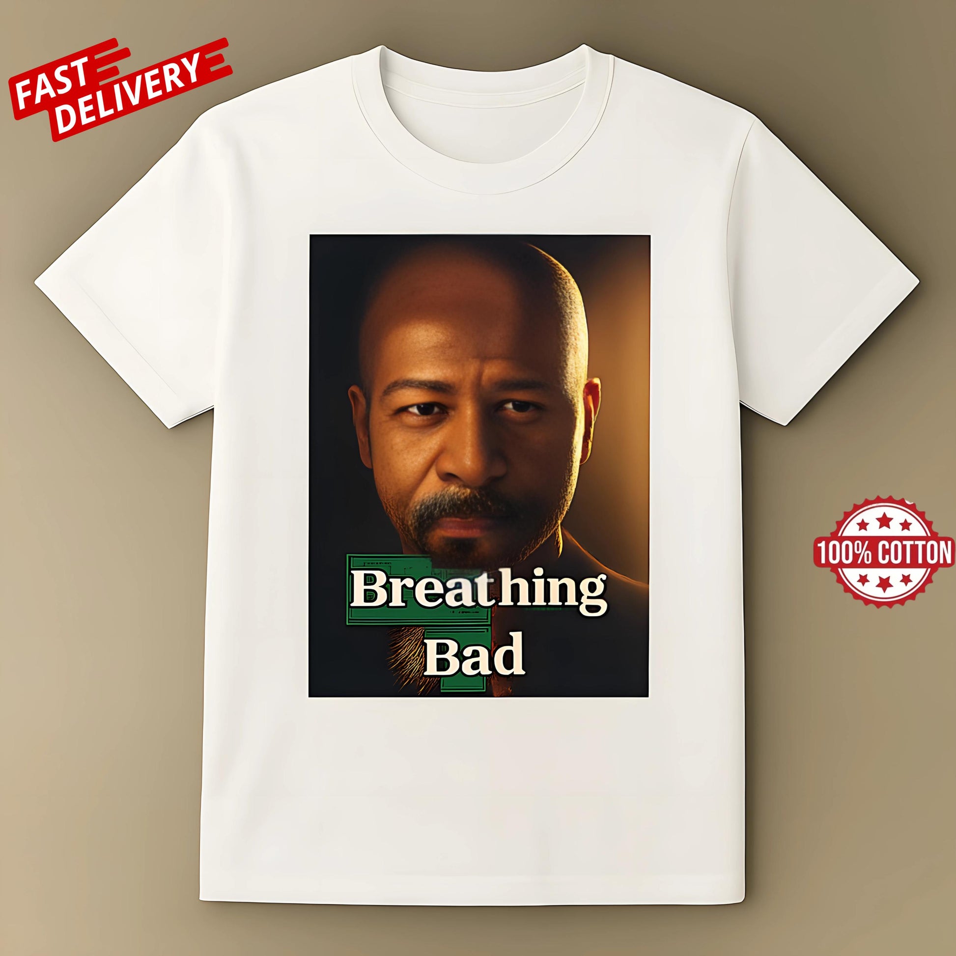 Breathing Bad T-Shirt for Bald Men – Funny Meme Shirt,Bold Graphic Tee,Breaking Bad Parody,Gift for Him,Unisex Cotton Shirt,Humorous Apparel