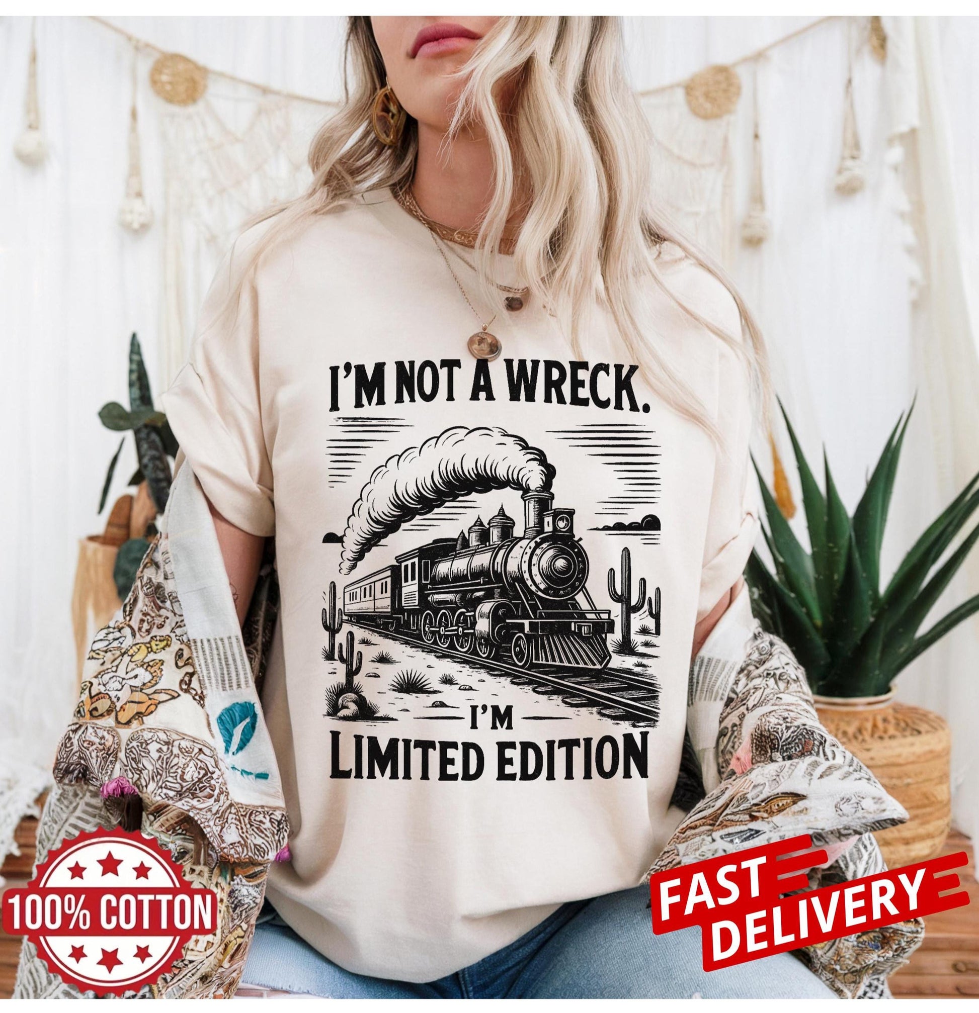 Limited Edition Funny Train T Shirt Vintage Locomotive Tee With Sarcastic Quote Humor Railroad Graphic Top Unisex Casual Gift Apparel