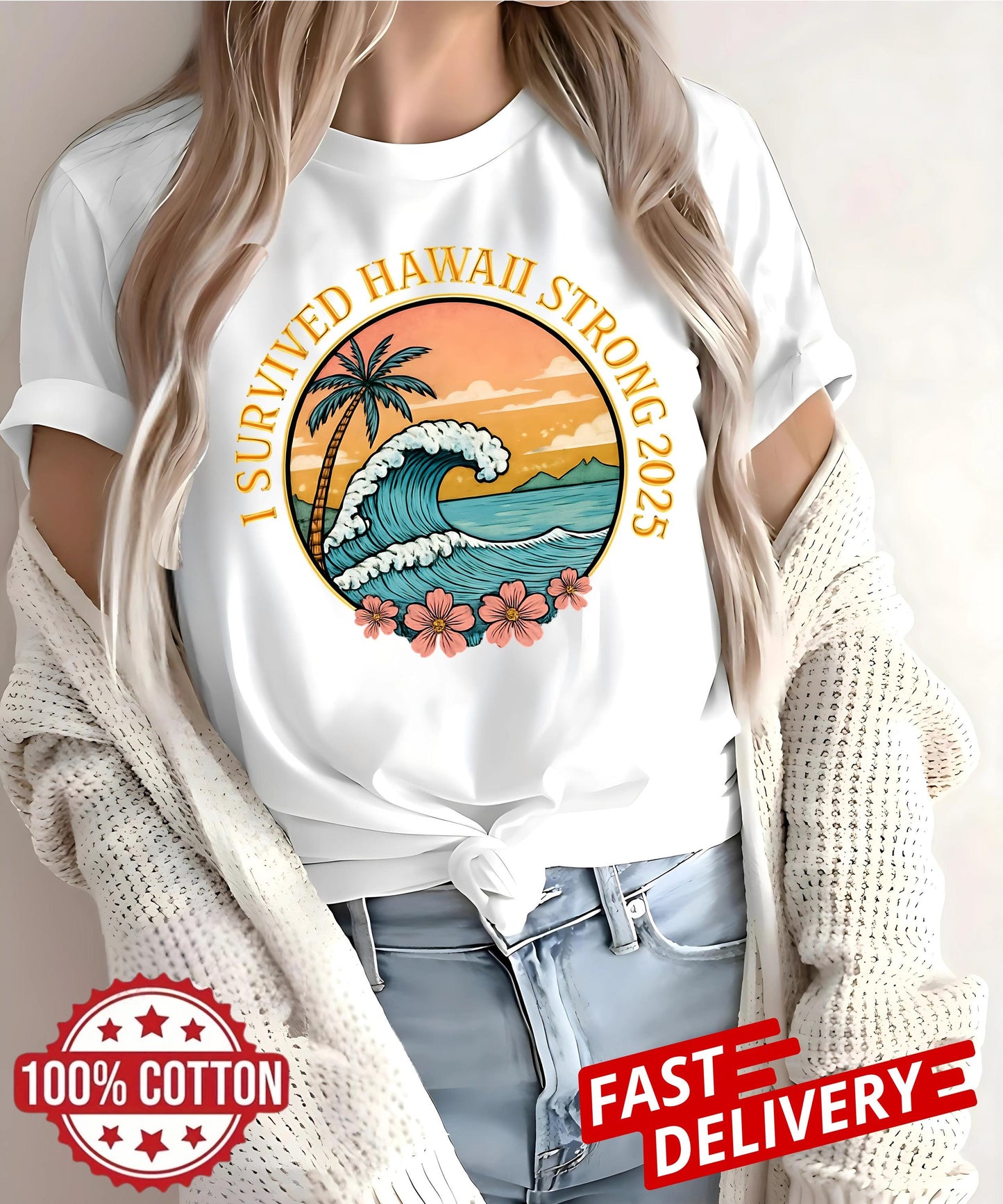 Wear hope and honor survivors with this Hawaii Strong 2025 Shirt show your solidarity after the tsunami and stand strong with the islands