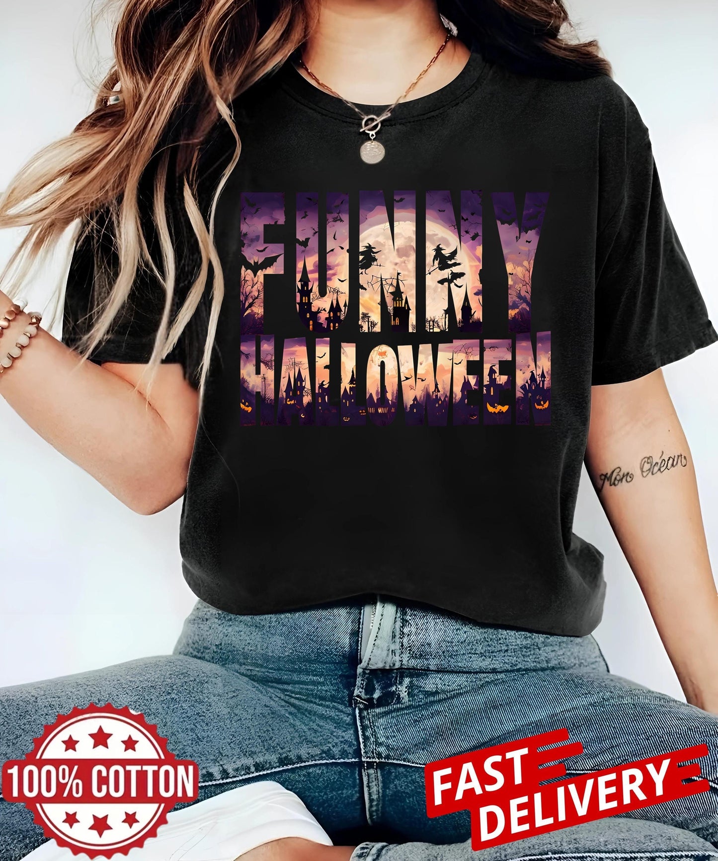 Halloween Graphic Shirt Funny Spooky Tee For Teen And Adult Party Outfit Casual Costume Top Unisex Gift Idea Unique Scary Style