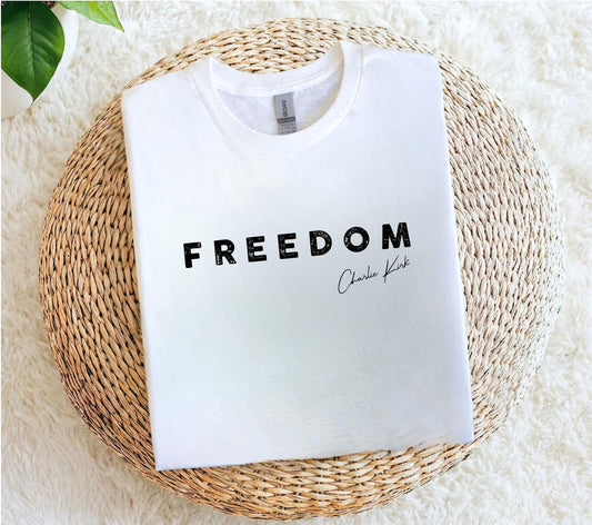 Charlie Kirk Freedom T-Shirt,Free Speech American Values Graphic, Statement Tee,Pro Liberty Quote Shirt