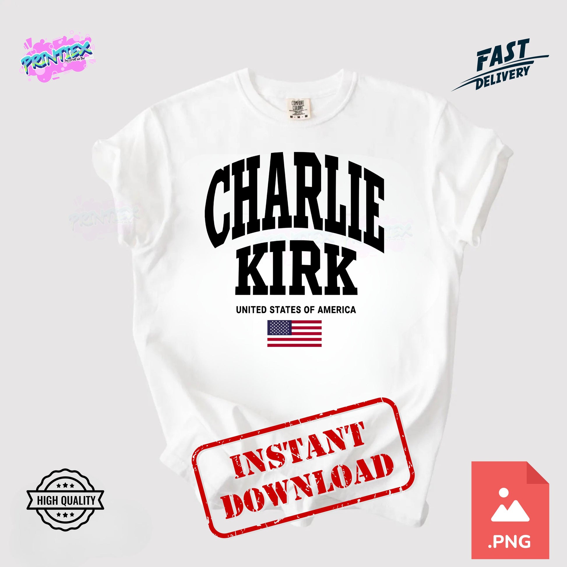 Charlie Kirk Assassination Shirt Png Svg | Freedom Shirt, Patriot Gift,Pray for Charlie Kirk, Digital Download,T-Shirt Design, Memorial png