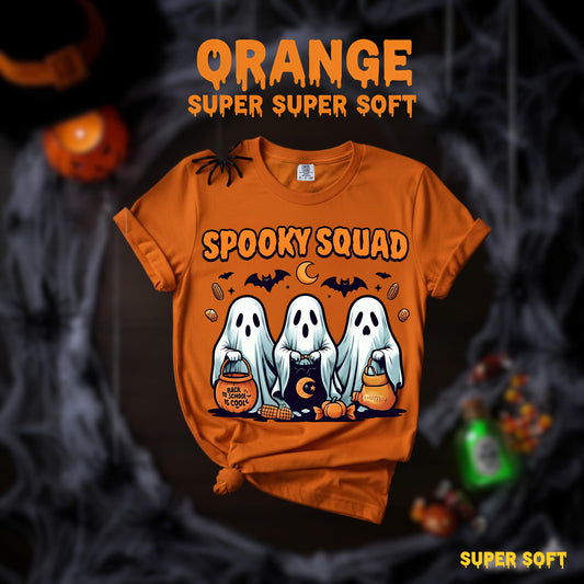 Spooky Squad TShirt Group Halloween Shirt for Friends Best Friend Spooky Gift Matching Horror Tee Funny Ghost Crew Apparel for Spooky Season