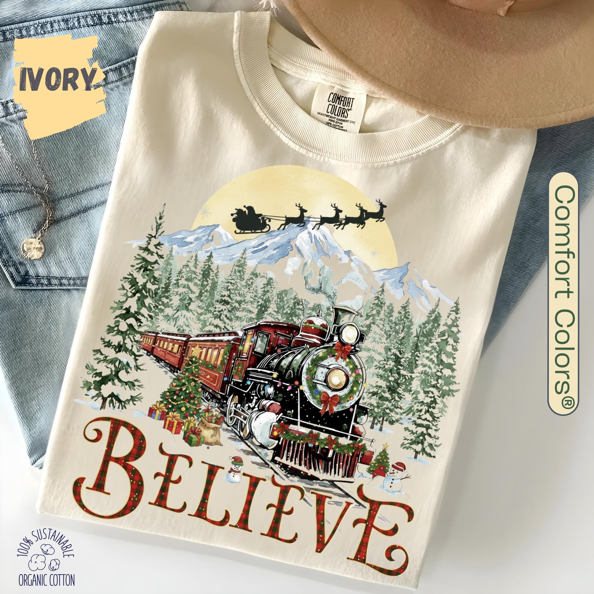 Polar Express shirt , Christmas Gift, Christmas Believe Sweater, Merry Christmas T-Shirt, Gift Ideas, All Aboard Polar Express, Hoodie Xmas
