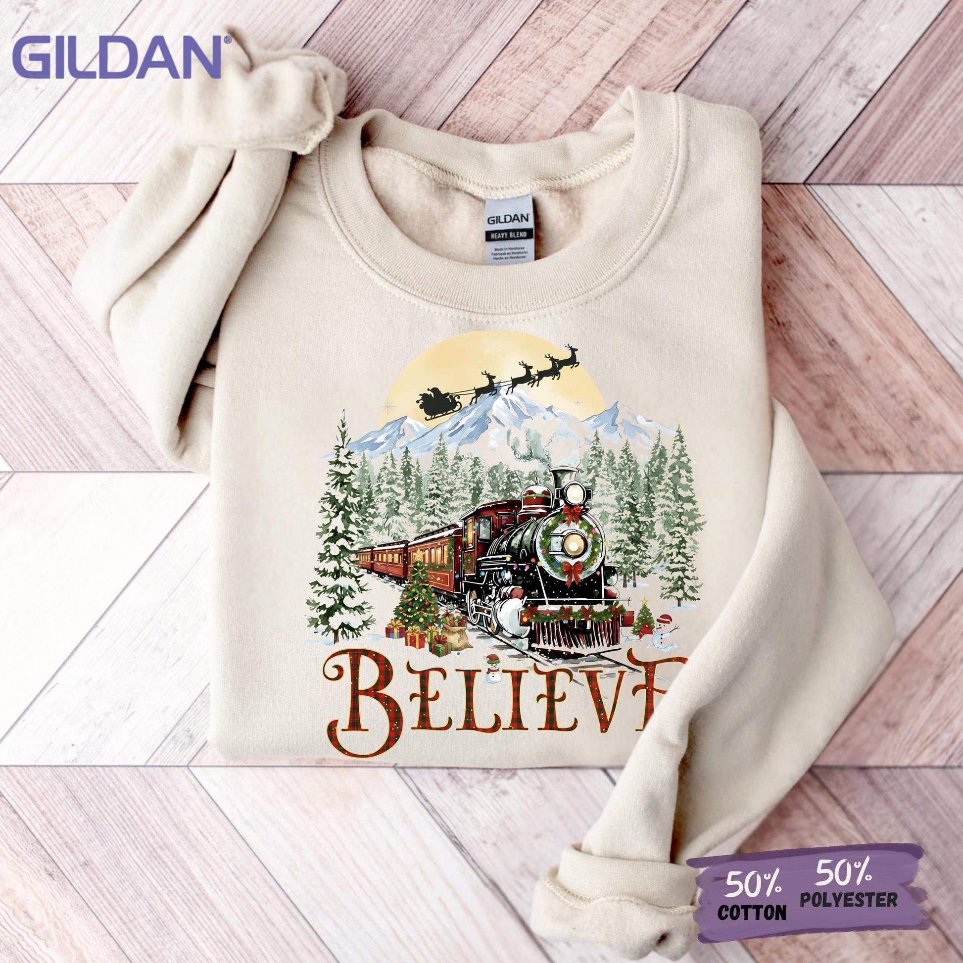Believe in Christmas Sweatshirt, Polar Express T-shirt, Holiday Gift Ideas, Merry Christmas Tee, Aboard Hoodie Xmas