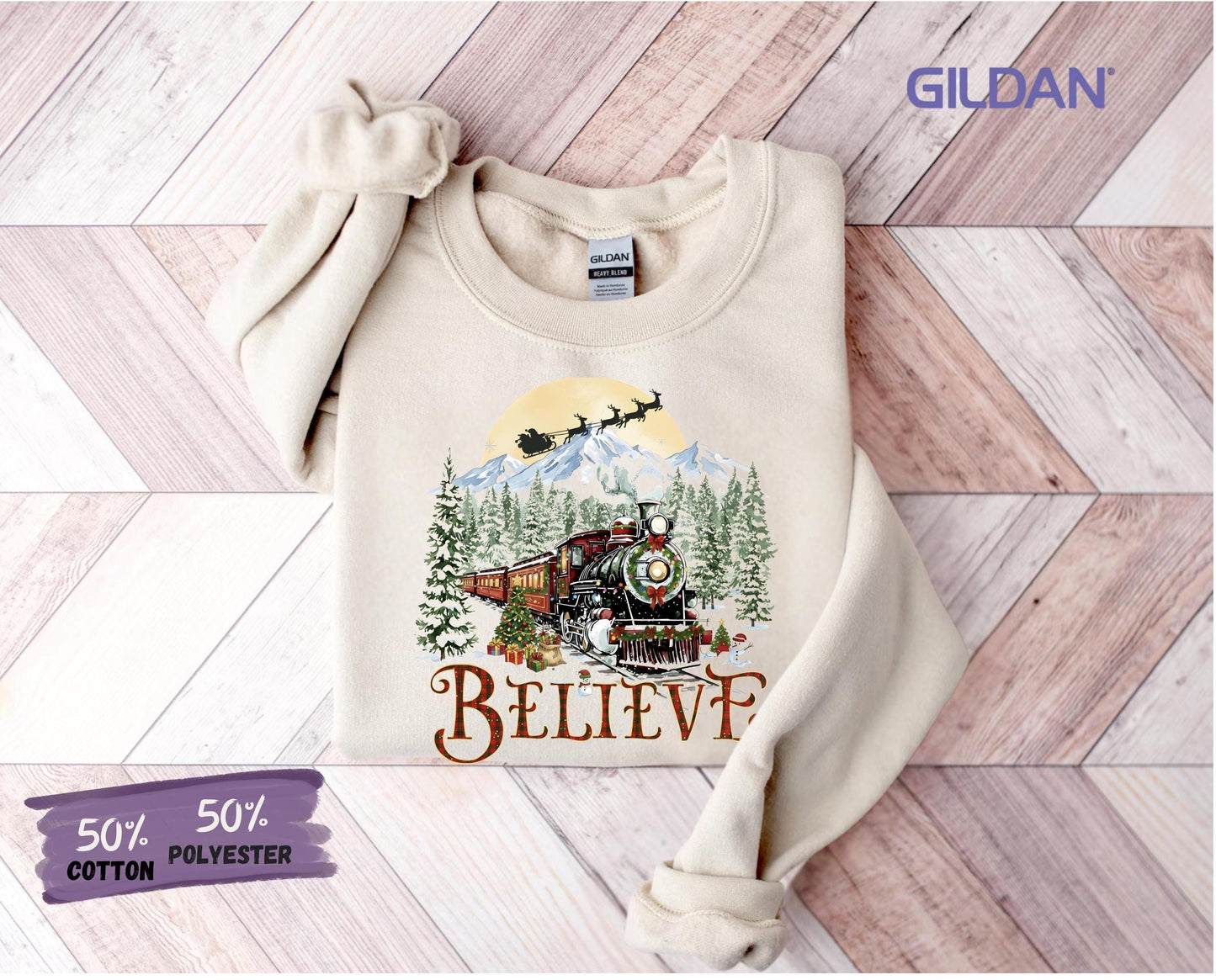 Believe in Christmas Sweatshirt, Polar Express T-shirt, Holiday Gift Ideas, Merry Christmas Tee, Aboard Hoodie Xmas