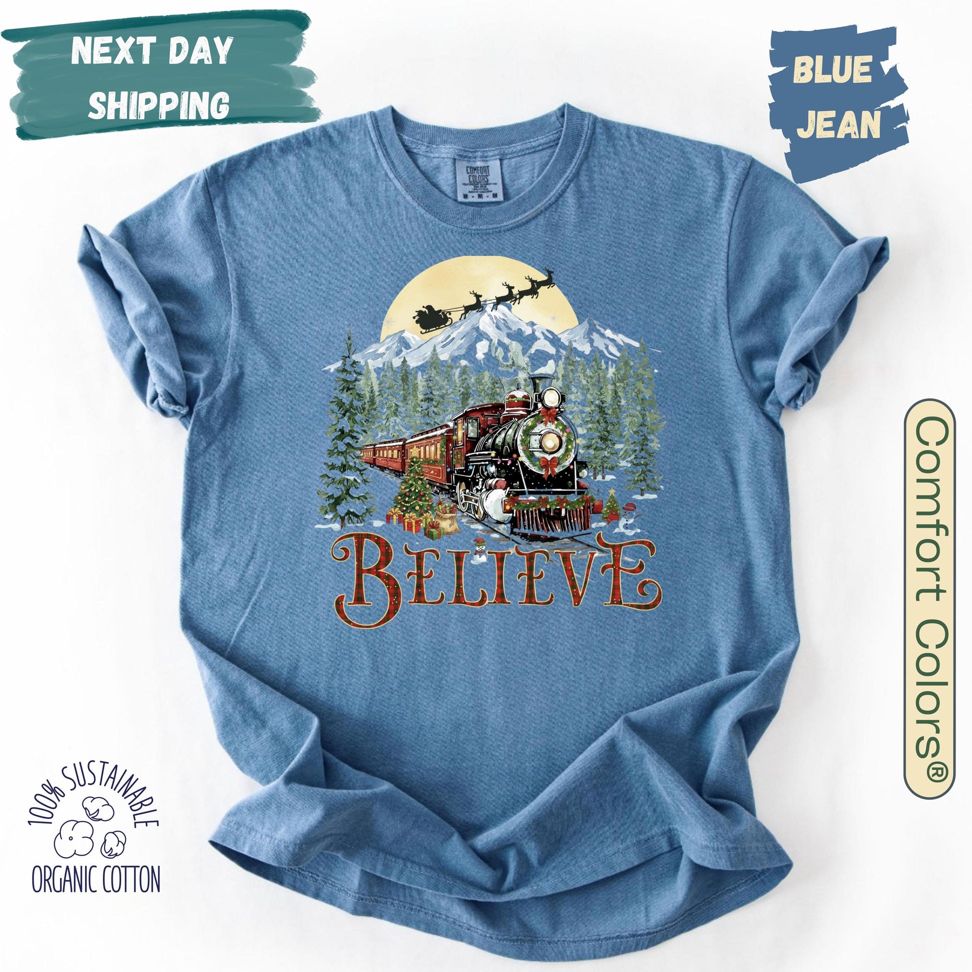 Polar Express shirt , Christmas Gift, Christmas Believe Sweater, Merry Christmas T-Shirt, Gift Ideas, All Aboard Polar Express, Hoodie Xmas