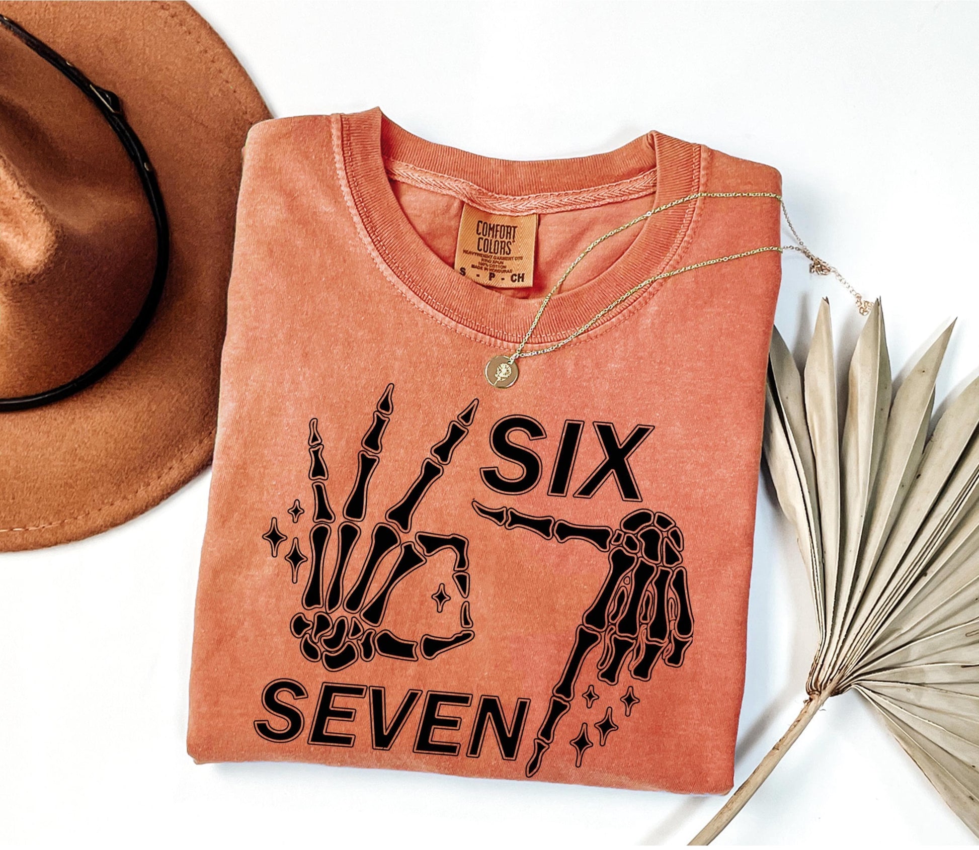 Comfort Colors 67 Meme Shirt, Skeleton shirt, couples halloween shirts, Trendy Shirt, Six Seven shirt, 67 shirts, haunted by 67 shirt