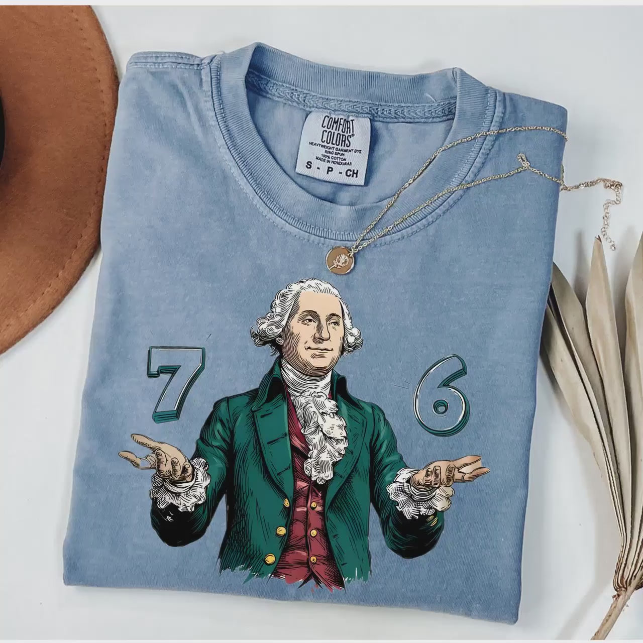 Six Seven Comfort Colors Tshirt  6-7 7-6 George Washington Shirt