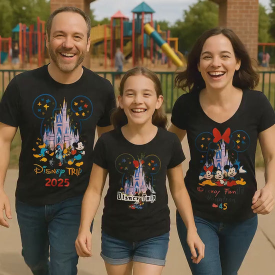 Personalized Disney Trip Shirts, Disneyland Shirts, Disney Vacation T-shirt, Disney Family Matching Shirt, Magical Castle Shirt, Disneyworld
